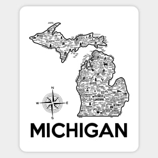 Michigan Map Sticker